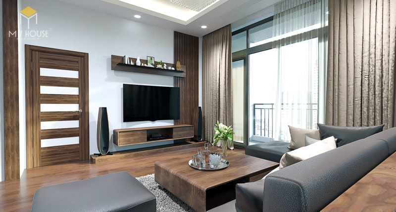 Thiết kế nội thất căn hộ Aqua Central hiện đại